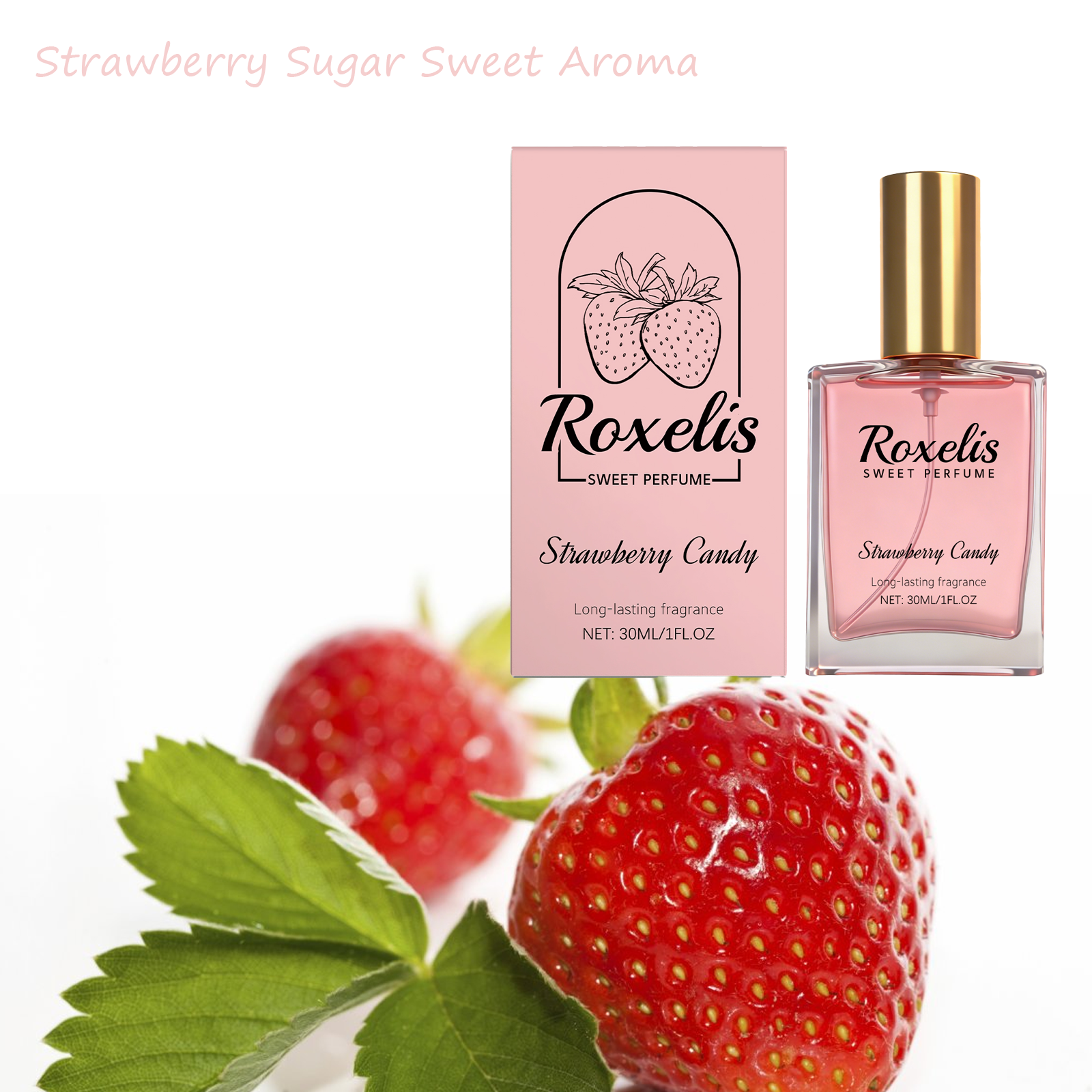 Perfume Fragrance Tous - Strawberry Candy Sweet Fragrance Portable Natural