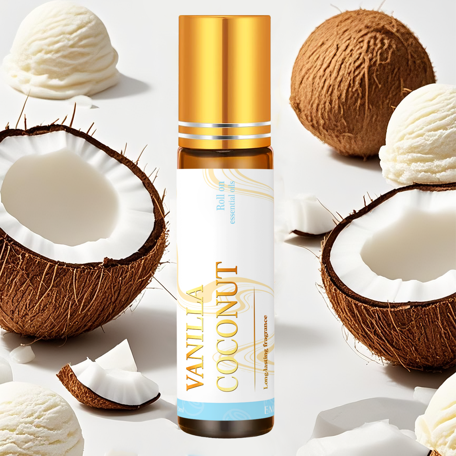 Perfume Fragrance Vanilla - 10ml Vanilla Coconut Essential Oil Rollerball