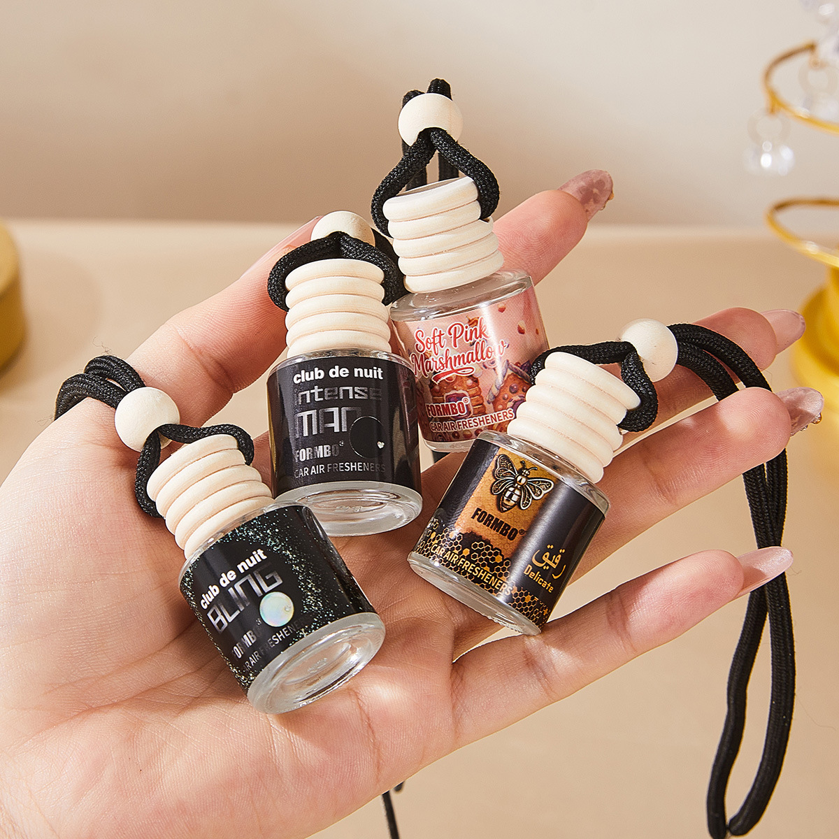 Rope-Hung Car Perfume, 4 Scent - Perfume Aqua Fragrance recensie en prijs