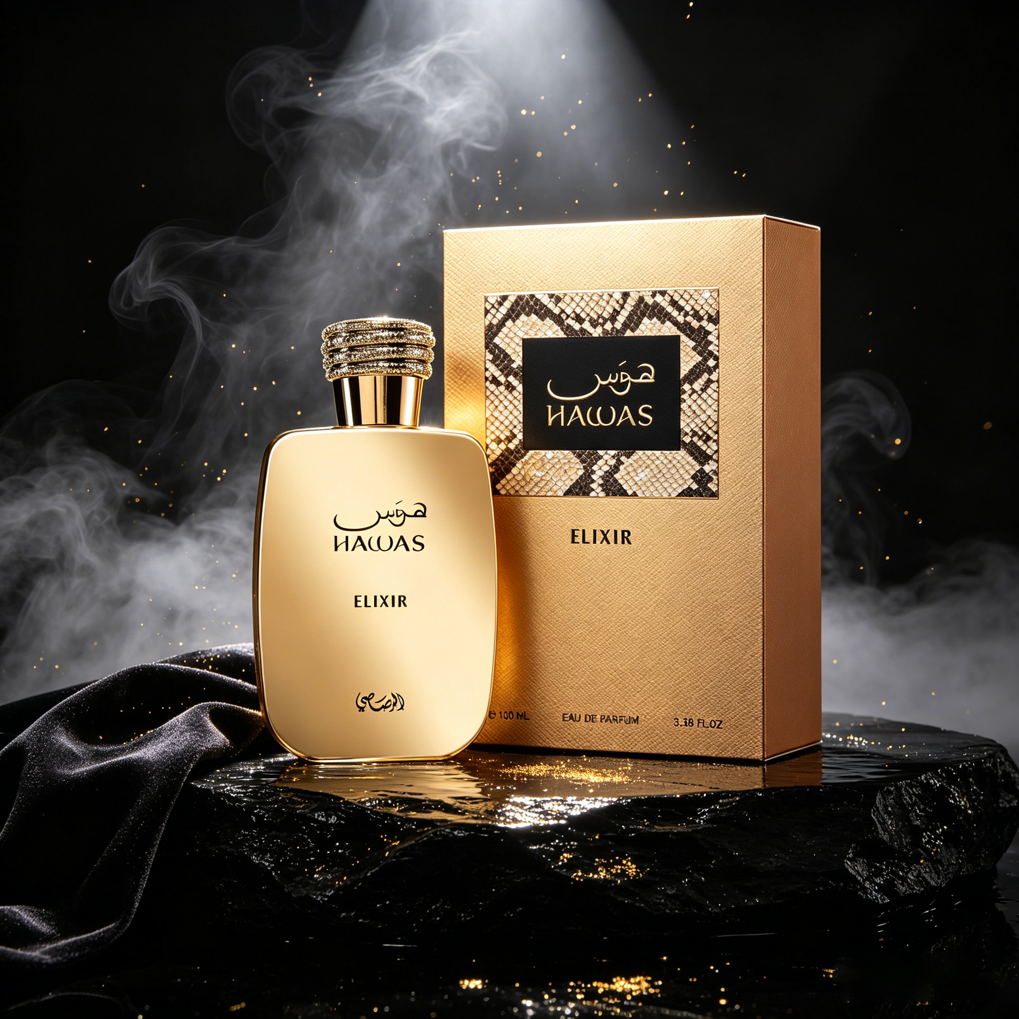 Rasasi Hawas Elixir 100ml Char - Pure Perfume Fragrance recensie en prijs