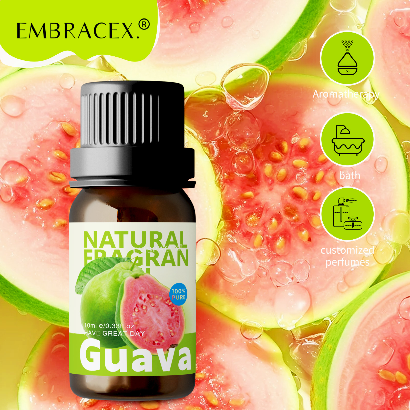 10ml Guava Essential Oils Guav - Fragrance Perfume Car recensie en prijs