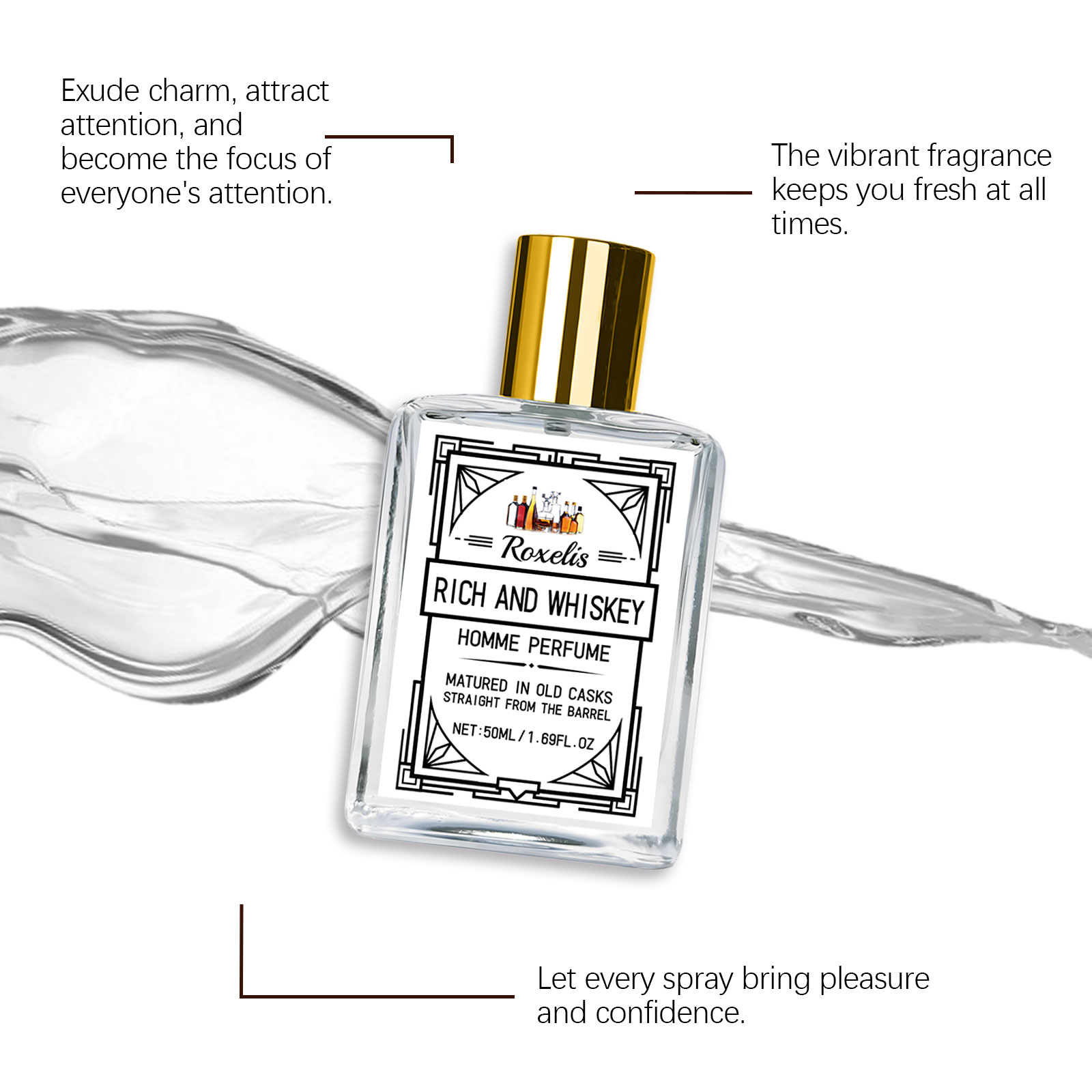 Roxelis 50ml Charm Whisky Men' - Perfume Fragrance Tous recensie en prijs